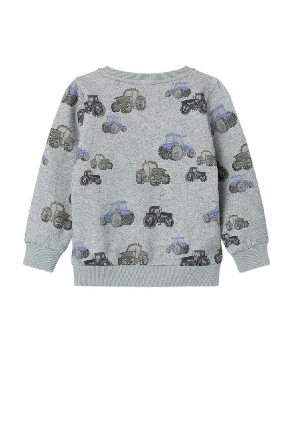 NAME IT sweater NMMPNILS met all over print grijs
