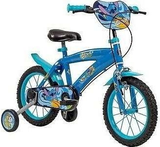 Stitch - Kinderfiets - Wit - Stalen Frame - Afgebeeld met Disney Stitch