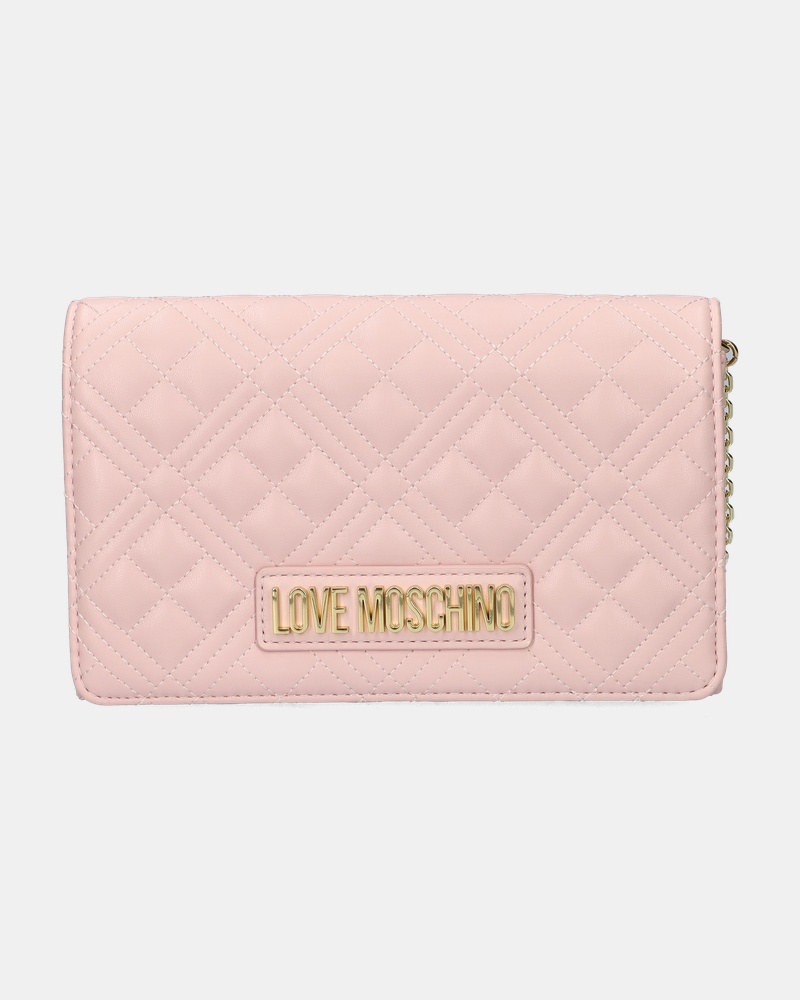 Love Moschino Smart Daily Bag Quilted Handtas  - roze