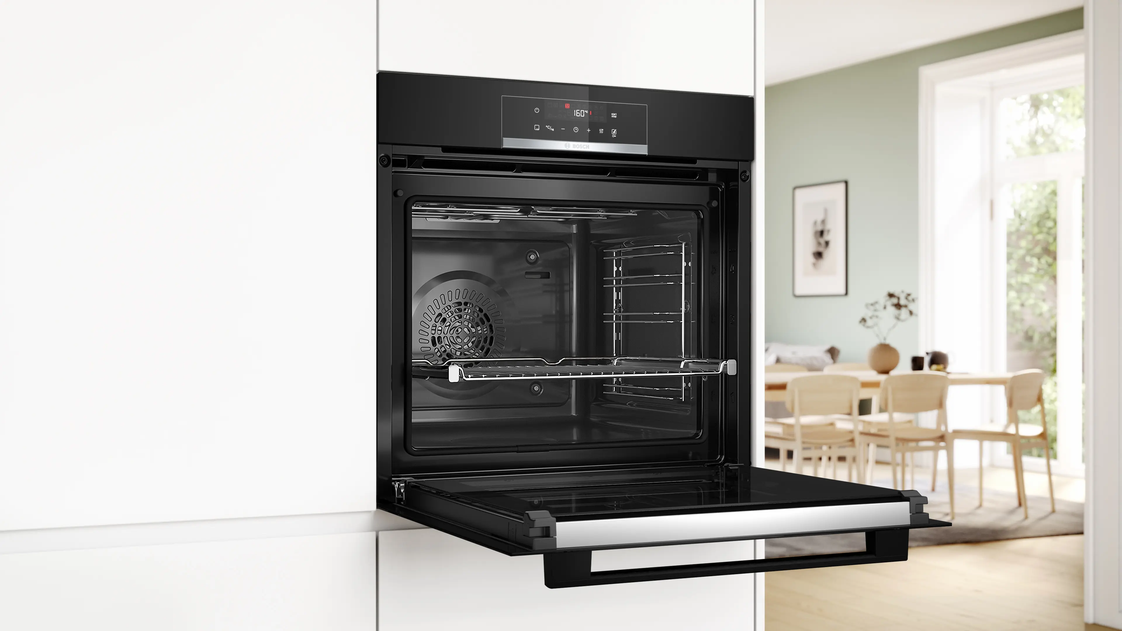 Serie 4 Bakoven 60 x 60 cm Zwart