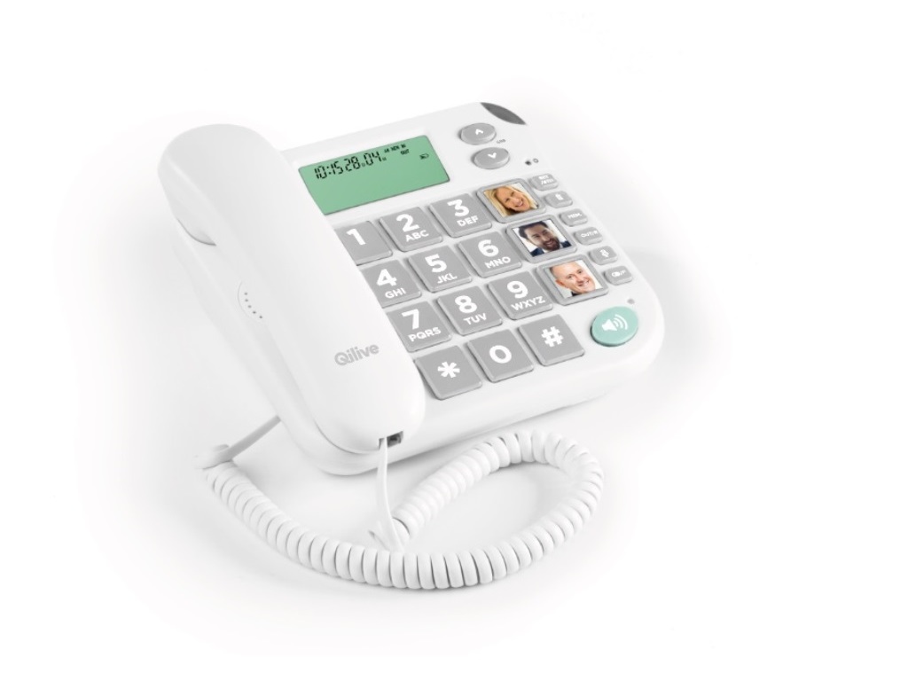 TELEFONE C/ FIOS QILIVE 600122540 BRANCO SENIOR Q.4176