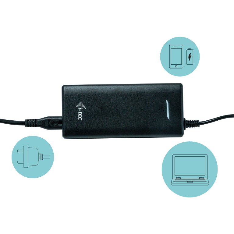 i-tec USB-C Dual Display Docking Station with Power Delivery 100 W + Universal Charger 100 W