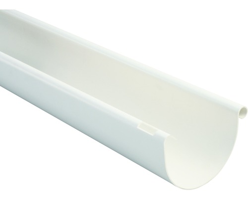 Marley kunststof halfronde goot, verkeerswit RAL 9016, DN 100 mm x 1000 mm
