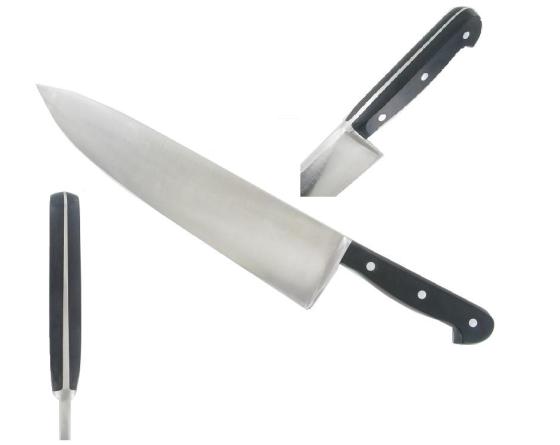 ABATTRE 30 cm Canadien - INOX - MANCHE PLASTIQUE Ref 905 Couteaux de cuisine professionnel