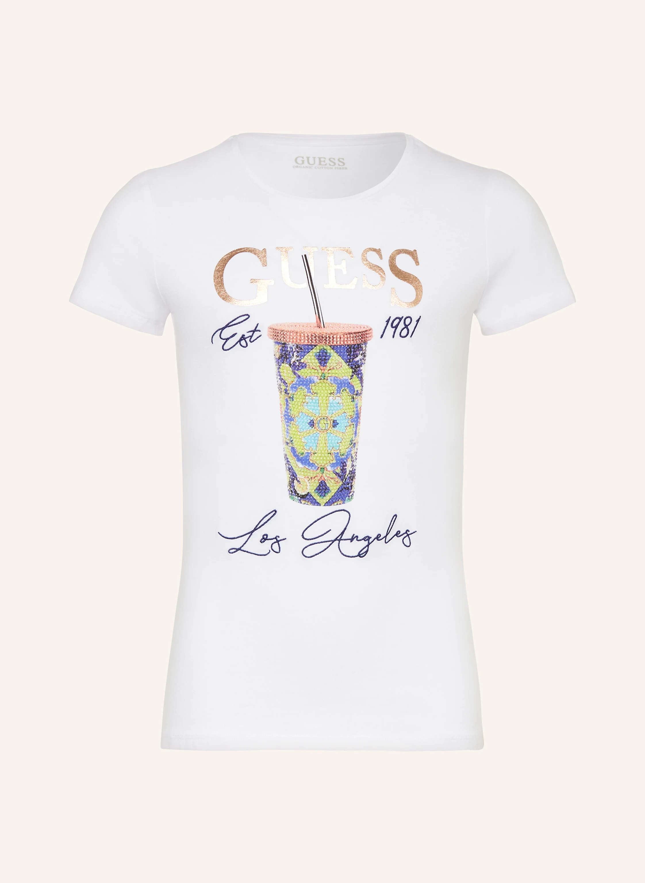 GUESS T-Shirt mit Pailletten