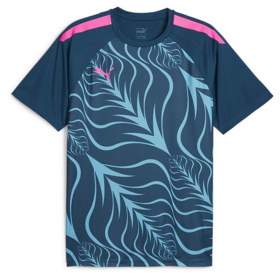 PUMA Maillot d'Entraînement individualLIGA Graphic - Bleu Marine/BLeu/Poison Pink