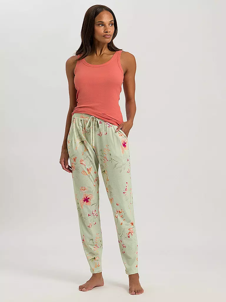 HANRO Pyjamahose SLEEP & LOUNGE hellgrün