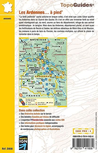 FFRP - D008 LES ARDENNES A PIED FFRP