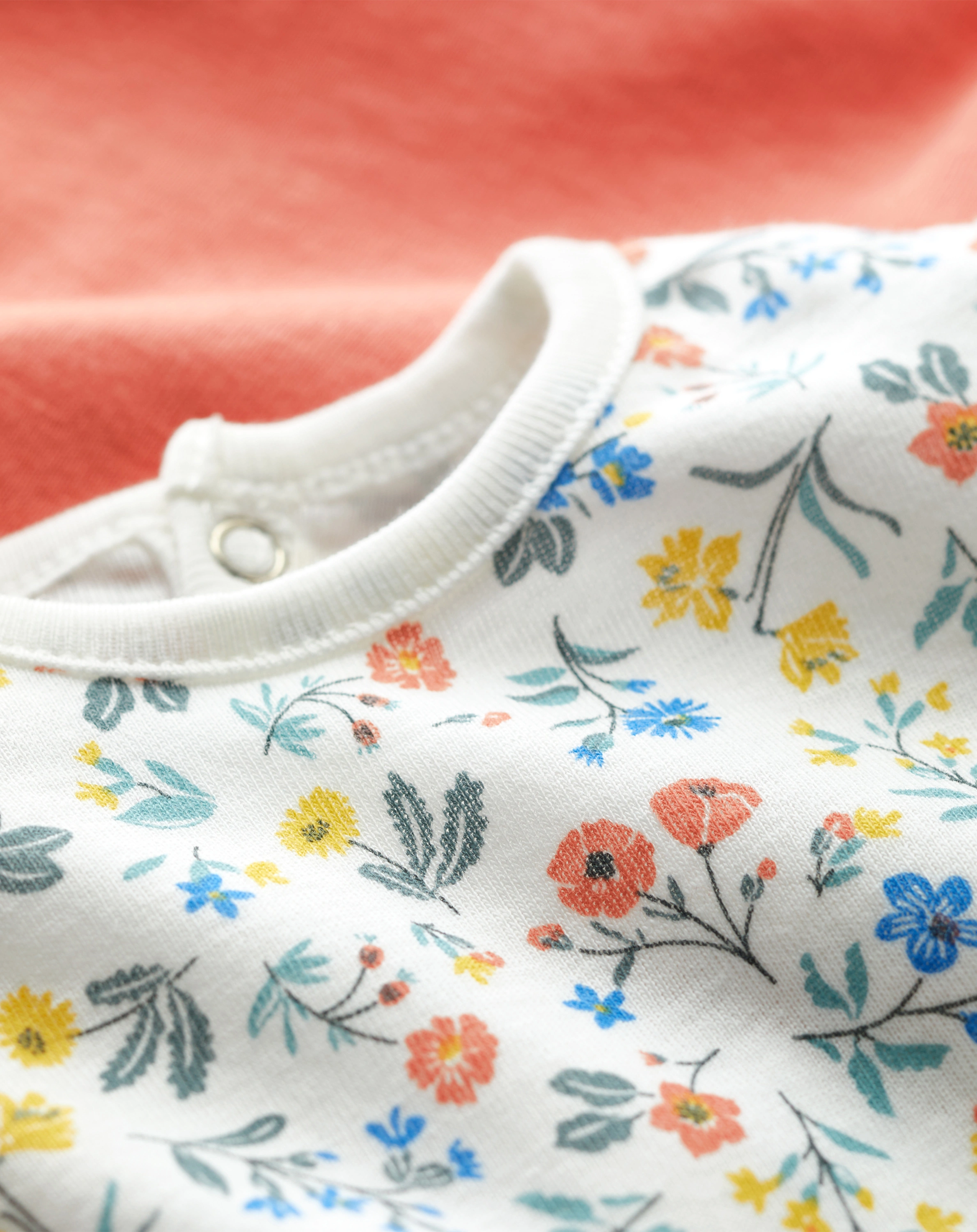 T-Shirt BURGAIN 2er-Pack in marshmallow/papaye