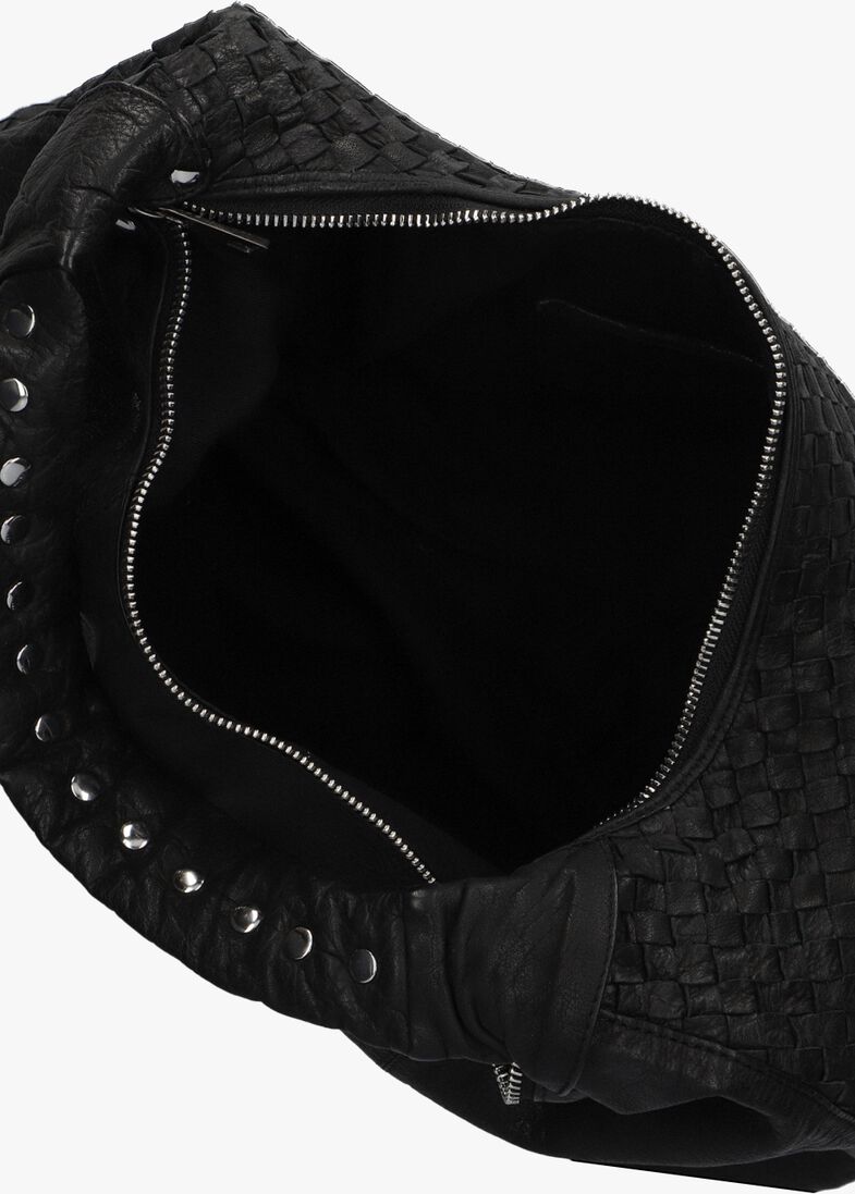 zwarte núnoo schoudertas maxi dandy braided
