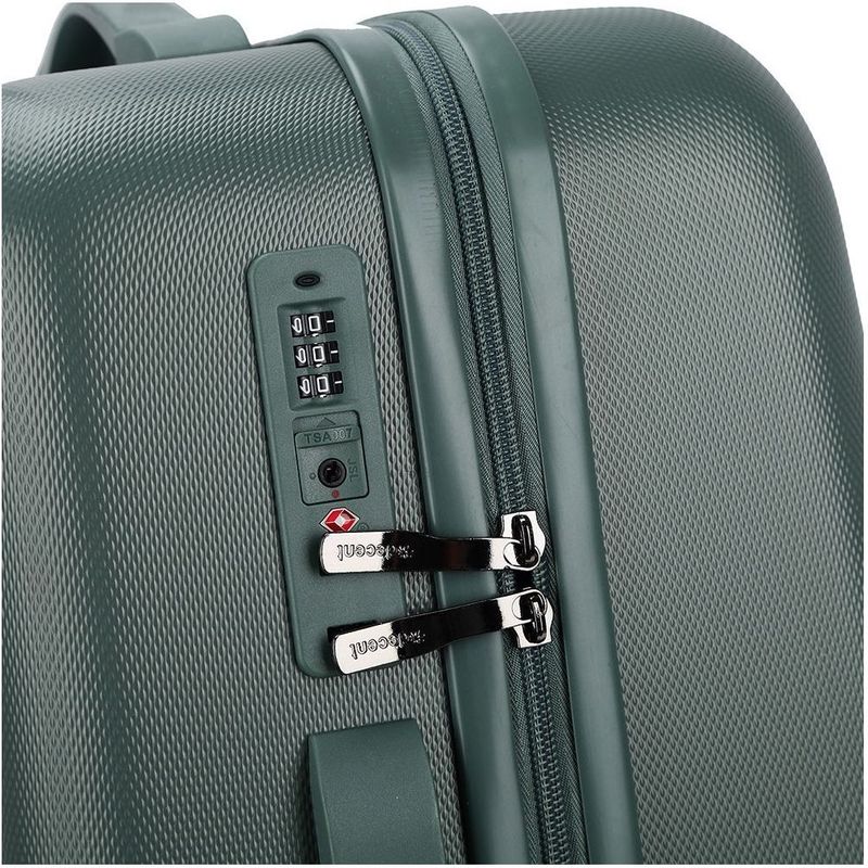 Decent Harde koffer / Trolley / Reiskoffer 66 (Medium) TranportoOne Groen