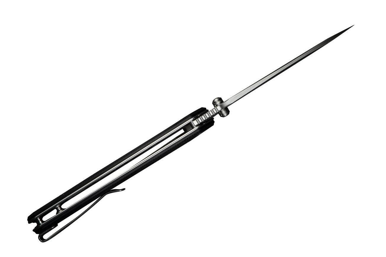 SENCUT Skarnax S24025-1 Satin 9Cr18MoV, Black G10, zakmes