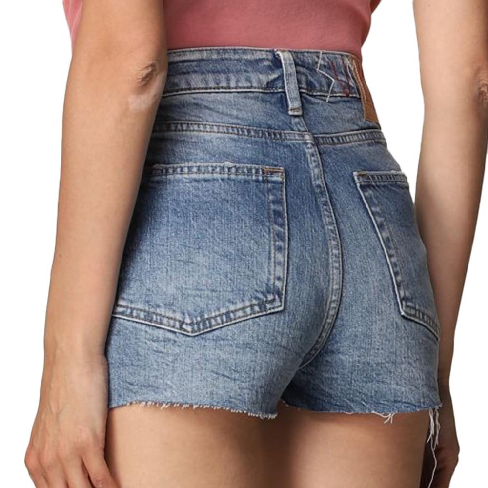 Superdry Short en jean Bleu Femme Superdry Skinny Hot