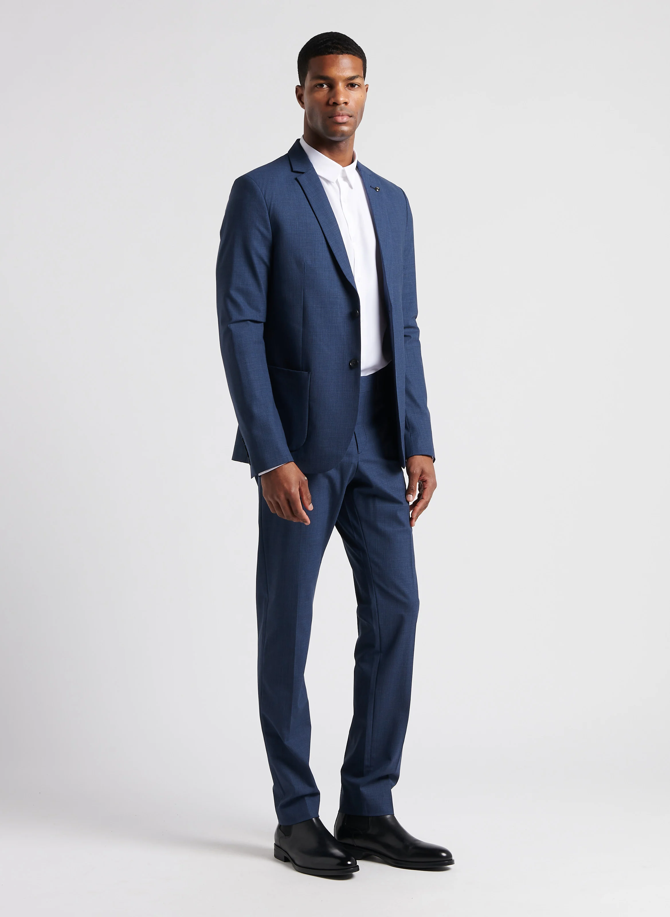 Chemise col classique regular-fit| Blanc