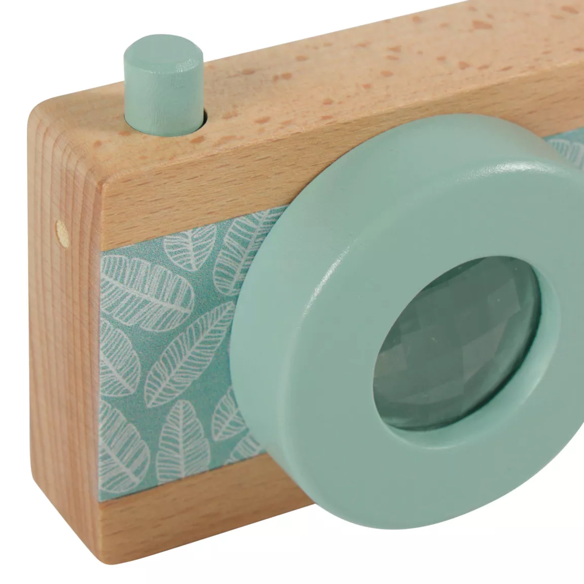 Appareil photo enfant bois (10 cm) Flash Multicolore