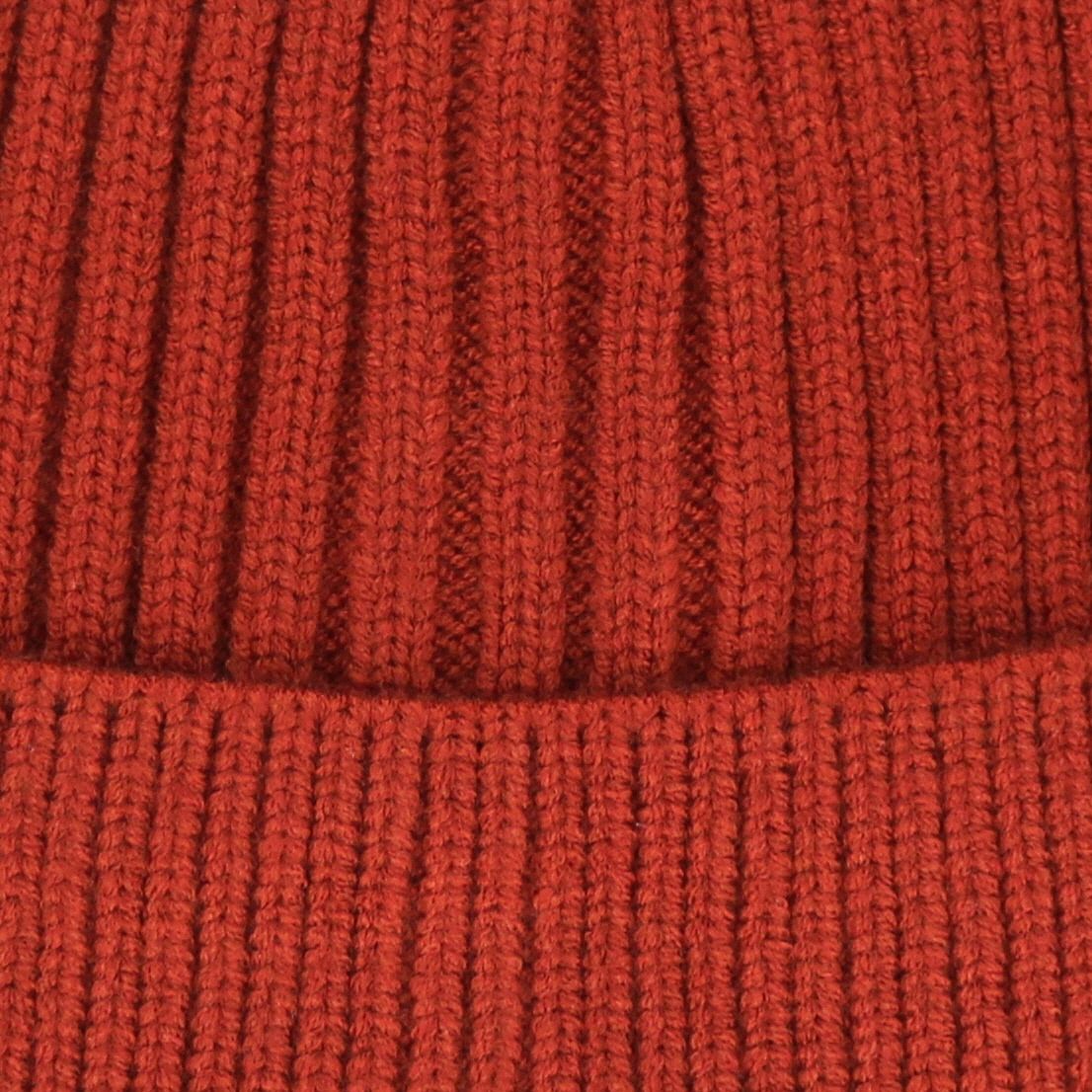 Bonnet côtelé terracotta adulte Amande