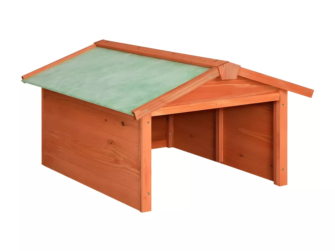 Prolenta Premium - Garage de tondeuse à gazon 72x87x50 cm Bois de sapin solide