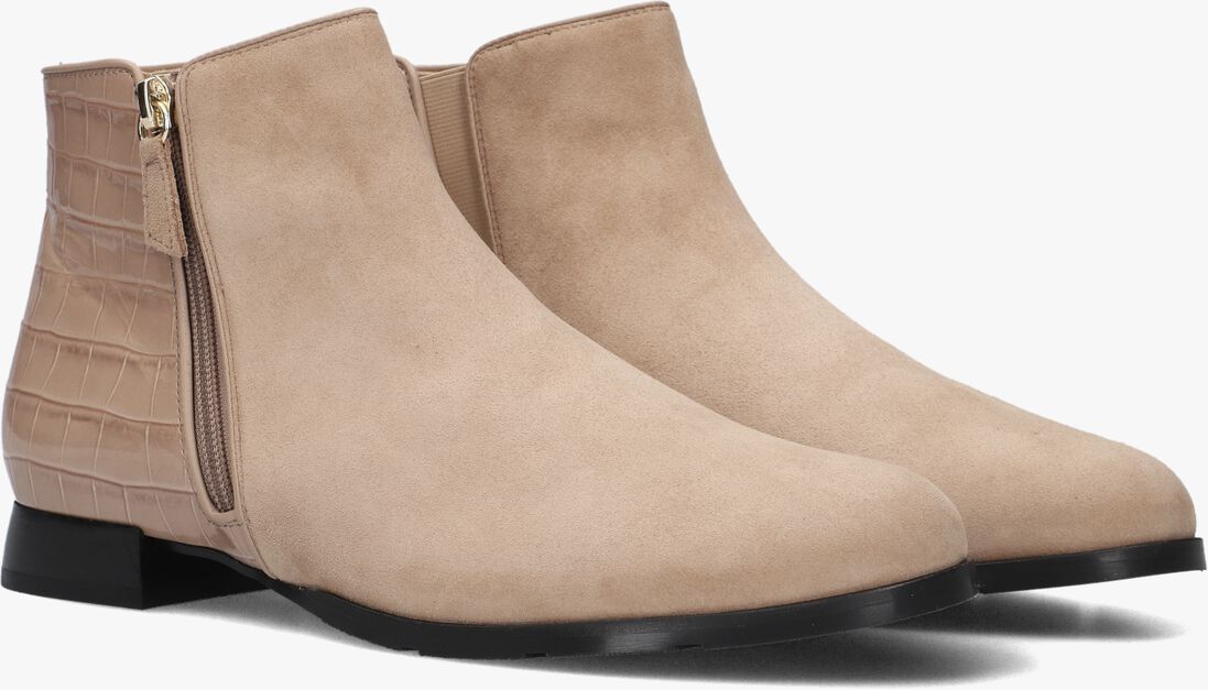 beige hassia enkellaarsjes madeira