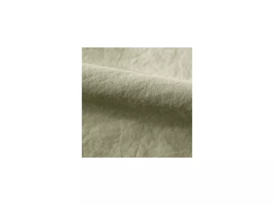 Lot De 2 Taies D’oreiller Pur Coton Teint Lavé 63 Fils/cm² Vent Du Sud - Romarin - 65 X 65 Cm