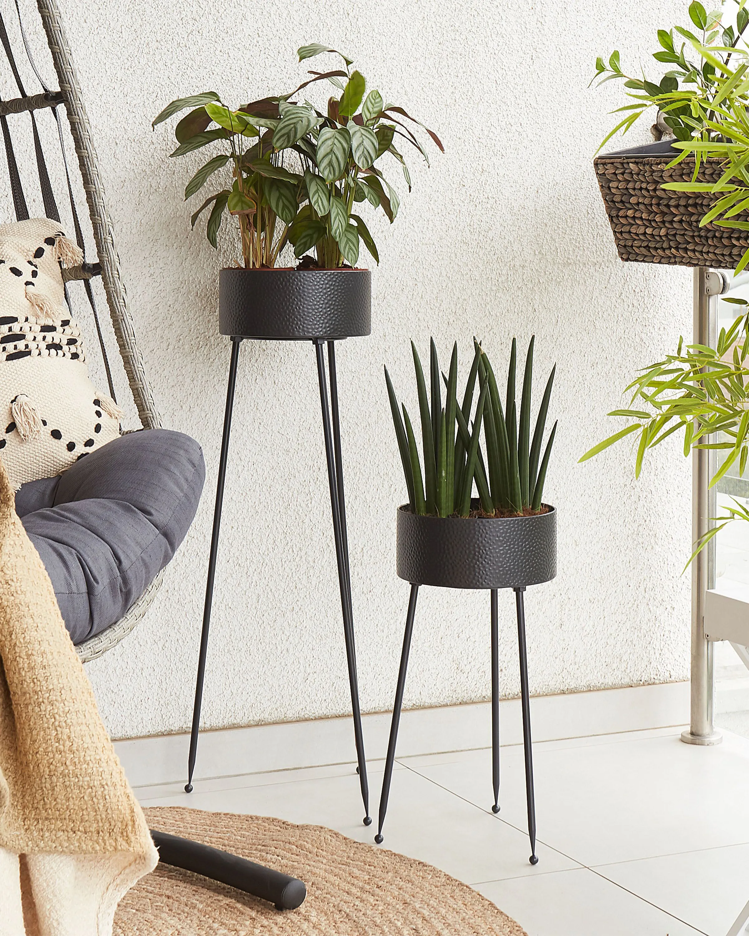 Plantenstandaard LEIKA Metaal 29 cm Zwart