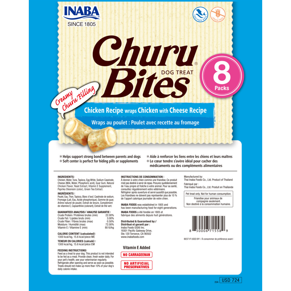 Ciao Hondensnack Churu Rolls Kip - Kaas76 gr