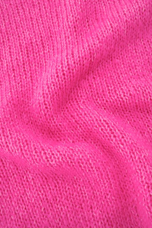 Roze oversized trui met korte mouwen