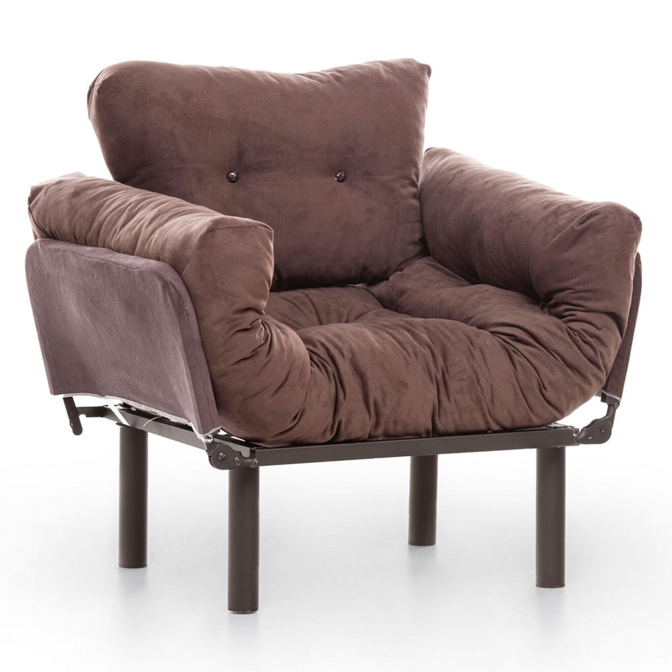 Atelier del Sofa Fauteuil Nitta marron - 60x53x45 cm