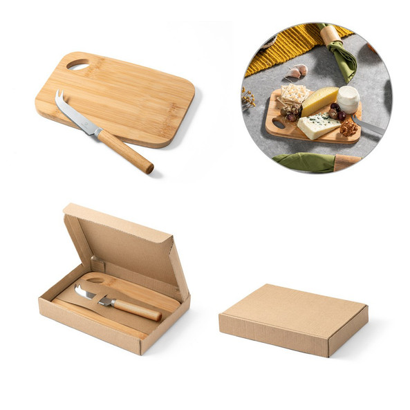 hi!dea 94028 - Planche et couteaux à fromage