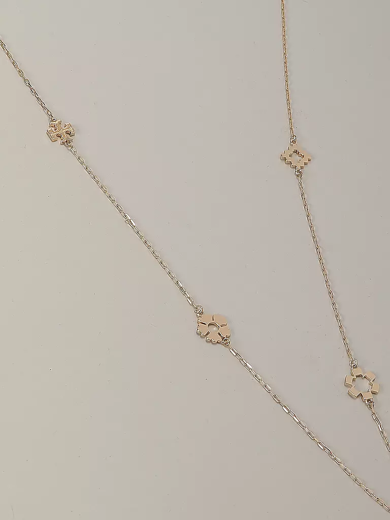 TORY BURCH Halskette KIRA CLOVER LONG NECKLACE gold