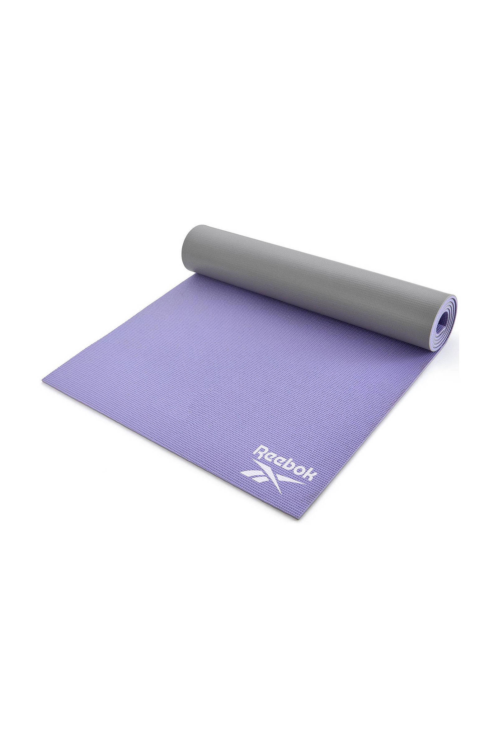 Reebok yogamat 6mm paars/grijs