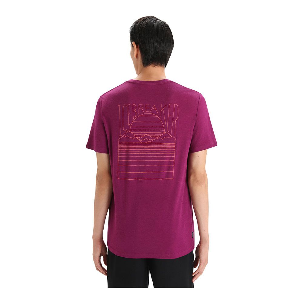Icebreaker TECH LITE II - Tee-shirt Homme go berry