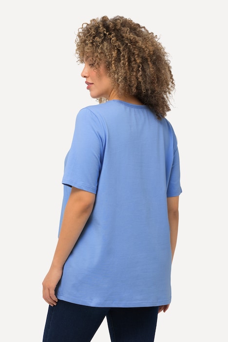 T-Shirt, A-Linie, Carree-Ausschnitt, Halbarm