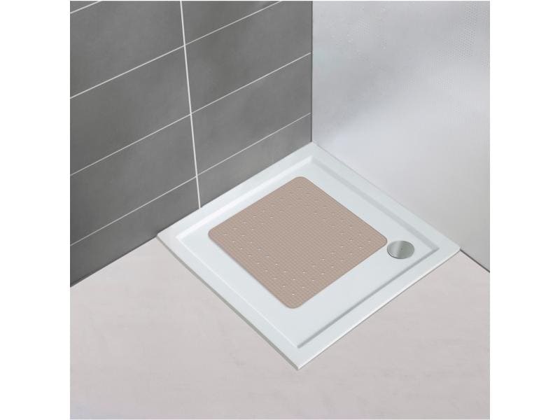 Wenko Duschwanneneinlage Mirasol Taupe Nachhaltige Duschmatte