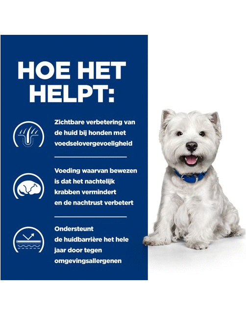 Hill's Prescription Diet Derm Complete Mini Environmental\/Food Sensitivities - Hondenvoer - Rijst Ei 1 kg