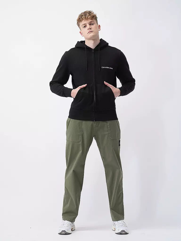 CALVIN KLEIN JEANS Sweatjacke schwarz