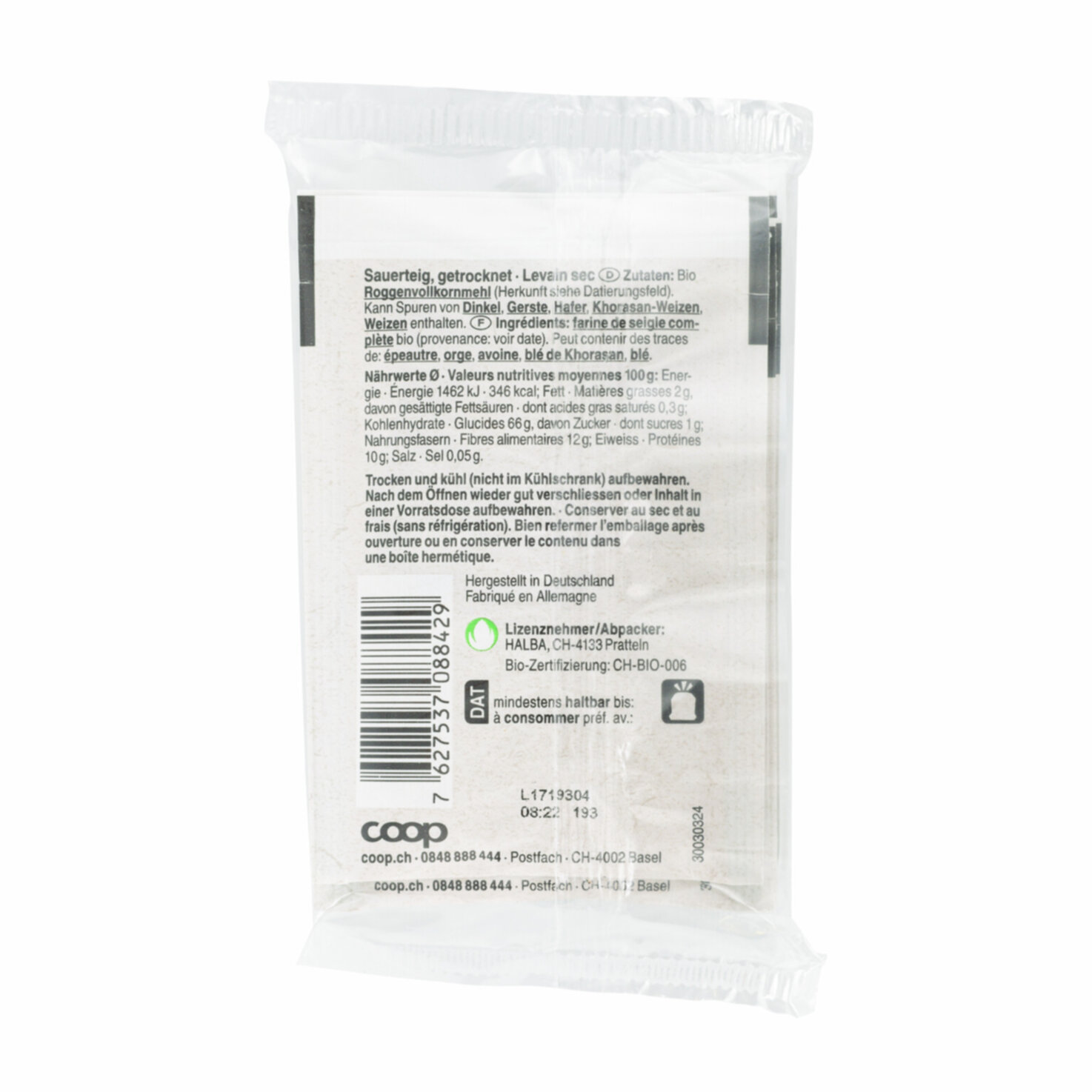 Naturaplan Bio Sauerteigpulver 4x8g