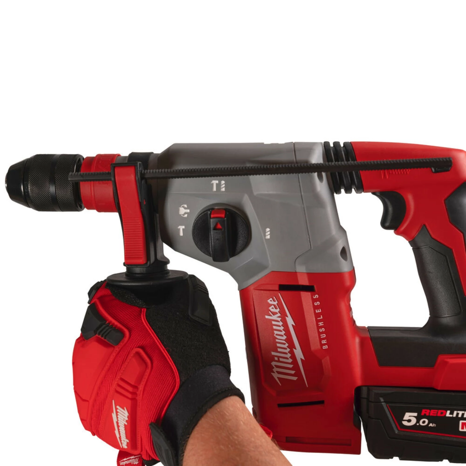Milwaukee M18 BLHX-502X 18V Li-ion Accu SDS-plus combihamer set (2x5.0Ah) in HD Box - 2.3J - koolborstelloos