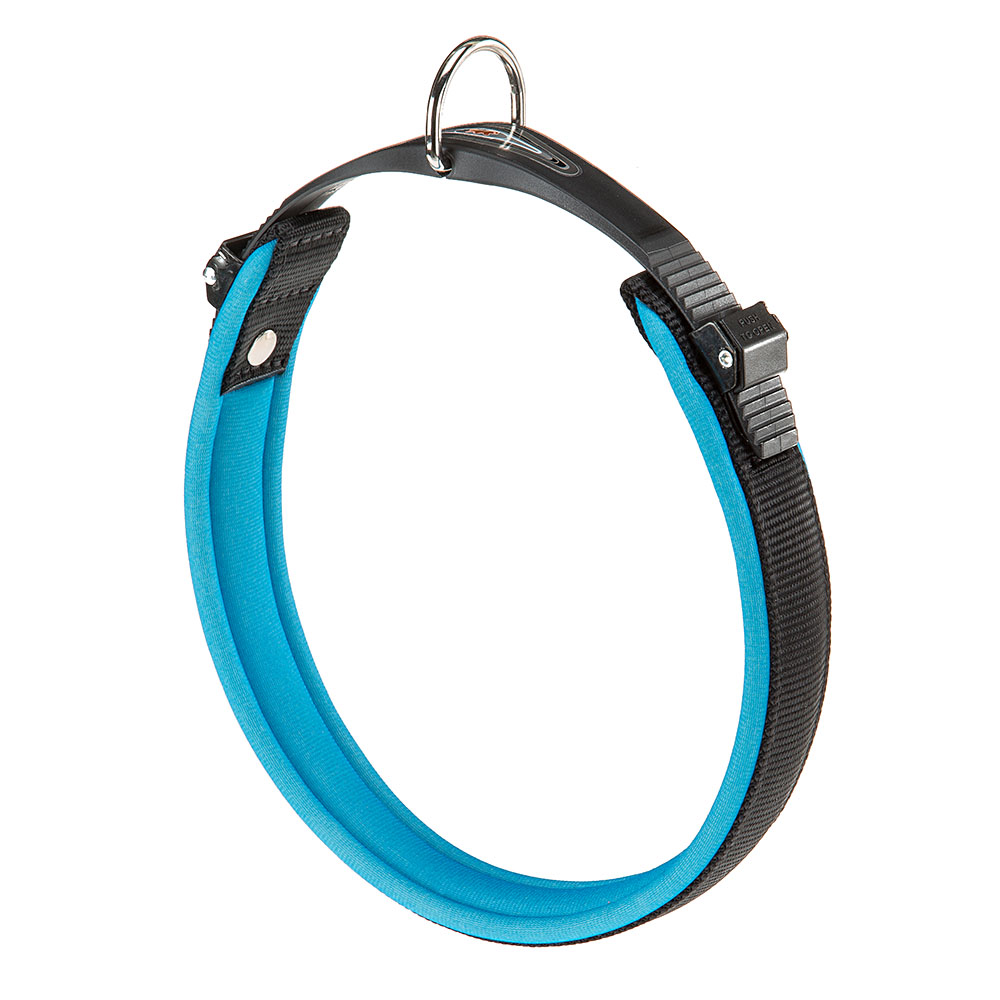 Collier ergonomique pour chiens ergofluo c25/51 avec rembourrage et fermeture à micro-régulation