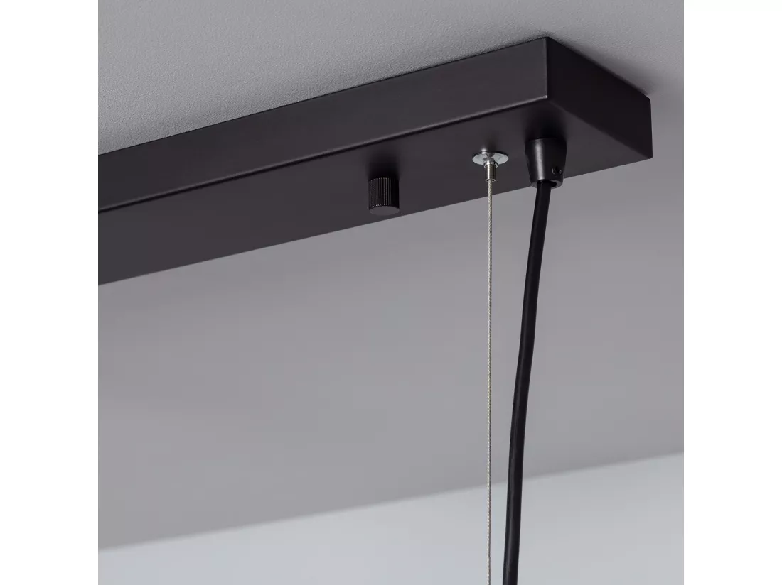 Suspension Métal et Bois Yagis Noir