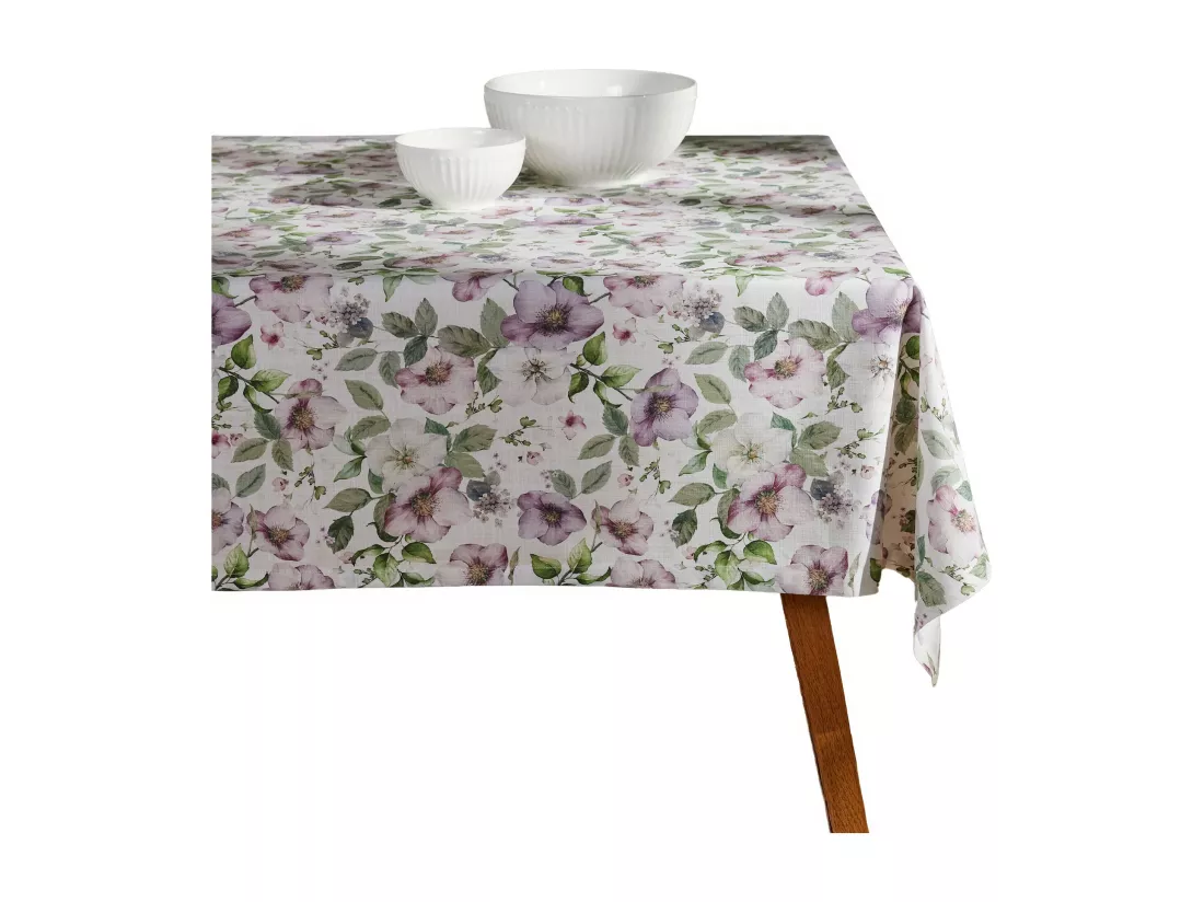 Nappe Imprimée Adeline violet clair 130 x 180
