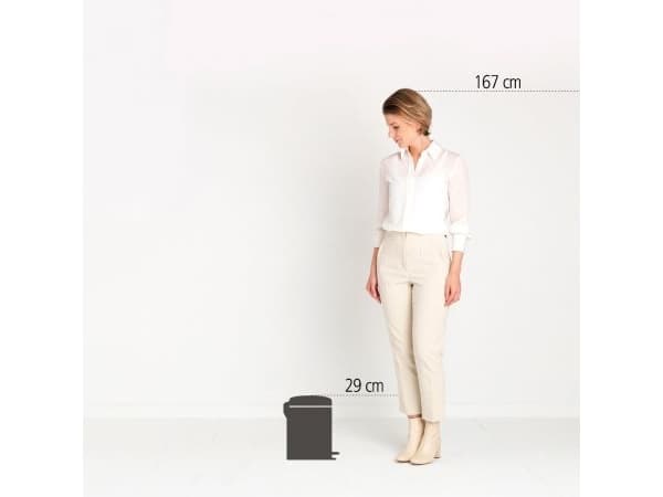 Brabantia NewIcon, 5 l, Rund, Beige, Pedal, Belgia, 20,5 cm