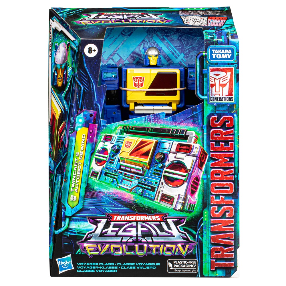 Transformers Legacy Evolution Twincast und Autobot Rewind Actionfiguren