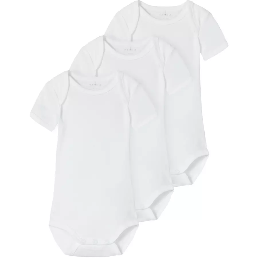 name it Kurzarmbody 3er Pack Bright White