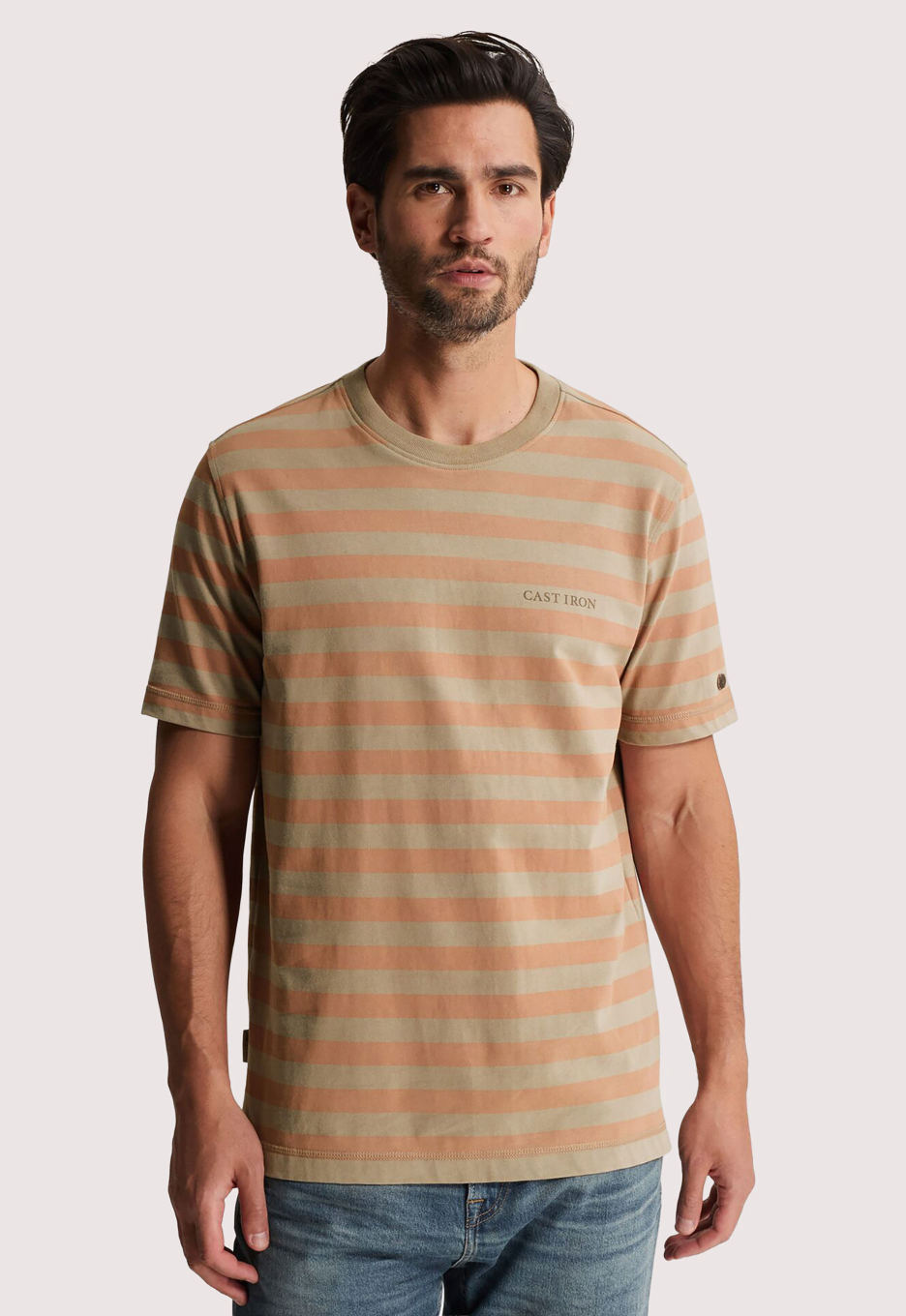 Cast Iron Streeppatroon T-shirt