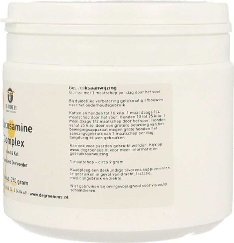 Groene Os Glucosamine Complex 250 gr. hond kat