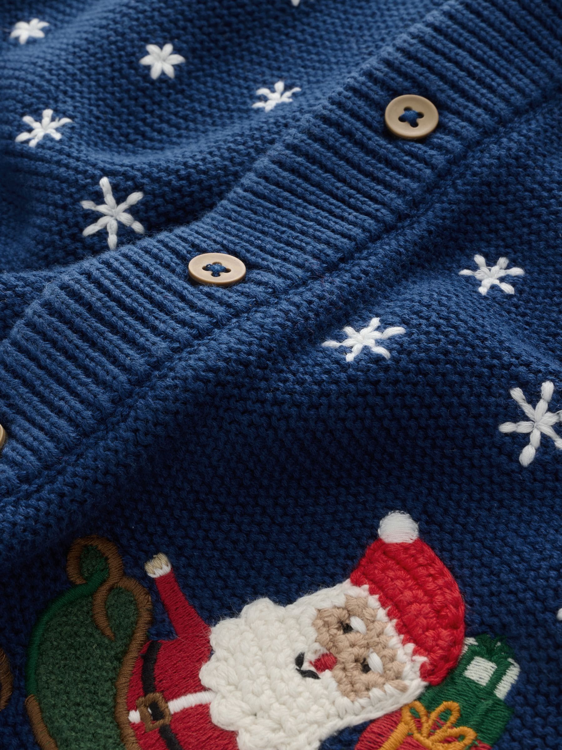 Donkerblauw - Kerstmis Vest (3mnd-7jr)