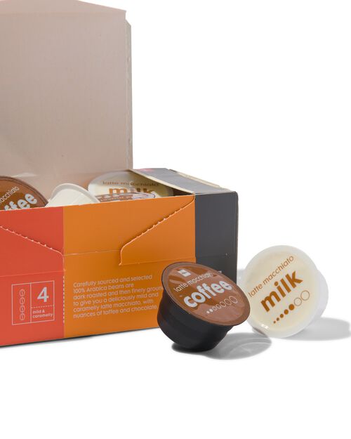 8 capsules de café latte macchiato