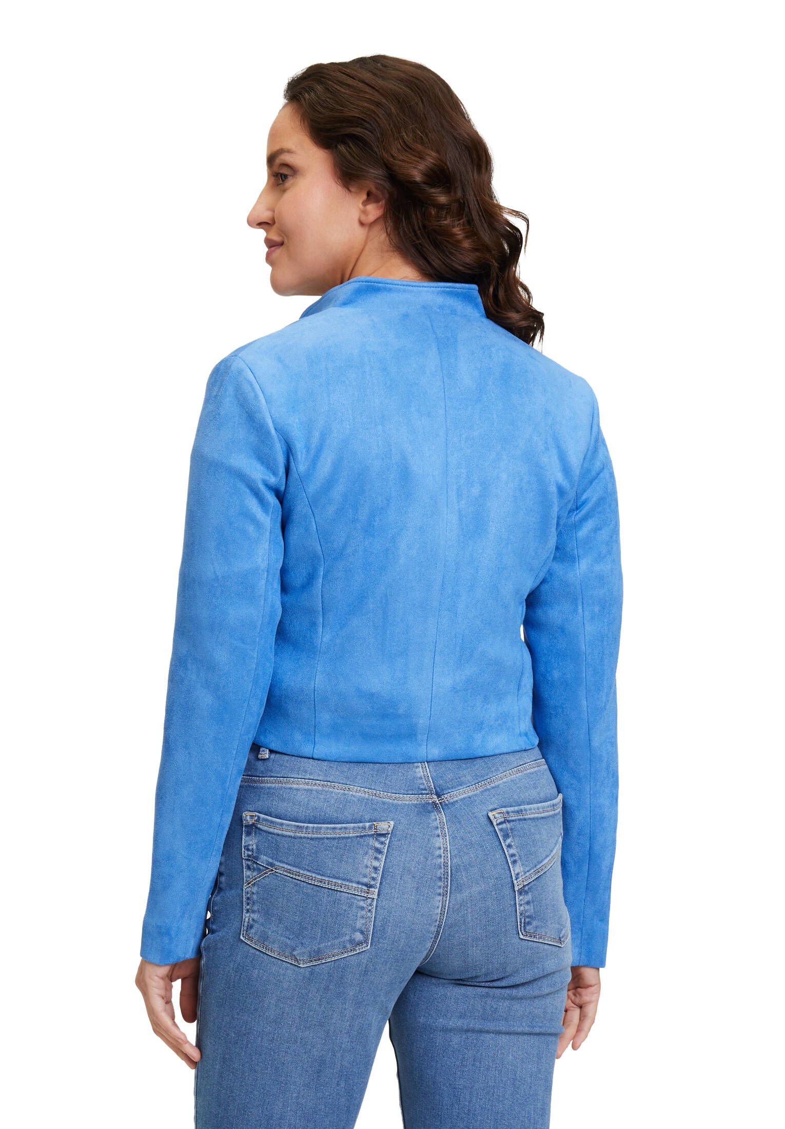 Betty & Co| Damen Bikerjacke mit Stehkragen