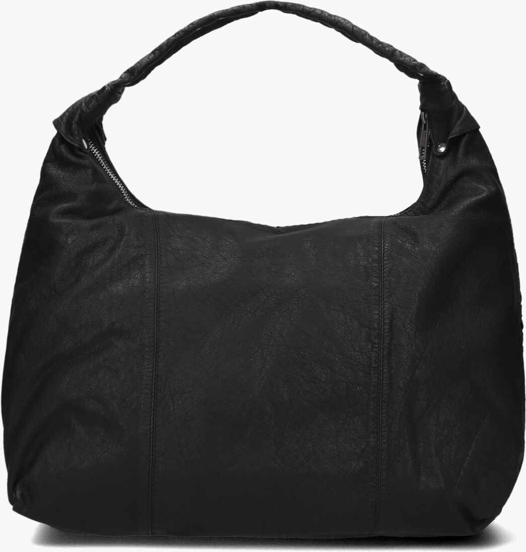 zwarte núnoo schoudertas maxi dandy braided