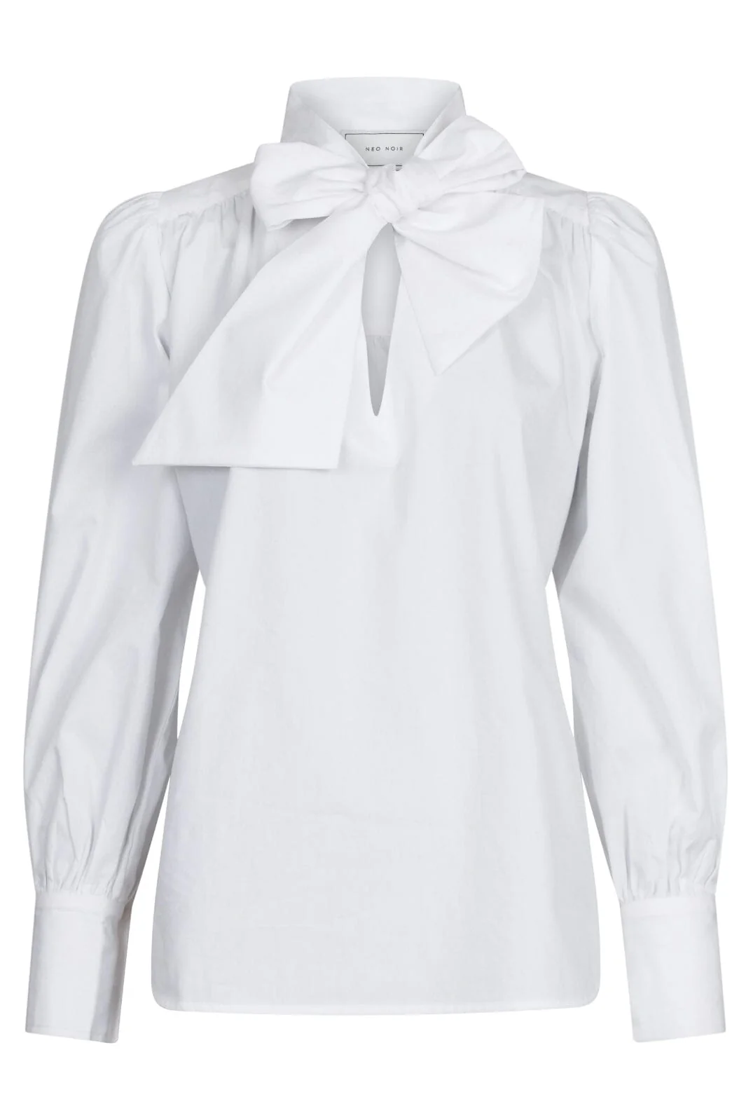 Neo Noir Jaz Bow C Poplin Blouse